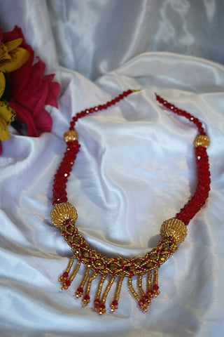 Glass Beaded Necklace Teej Special