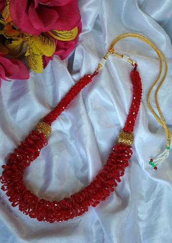 Glass Beaded Necklace Teej Special