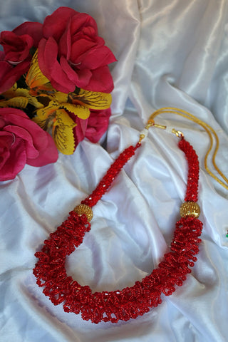 Glass Beaded Necklace Teej Special