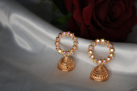 Shramya Peach Christmas Wreath Earring