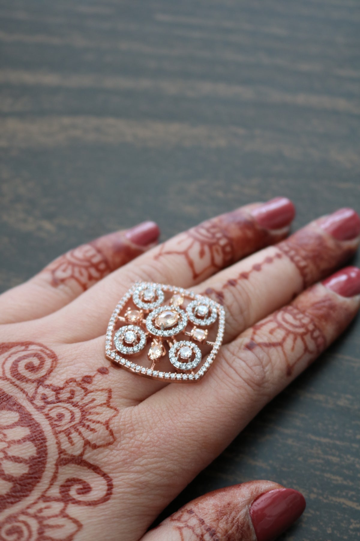 Shramya RoseGold-plated Ring