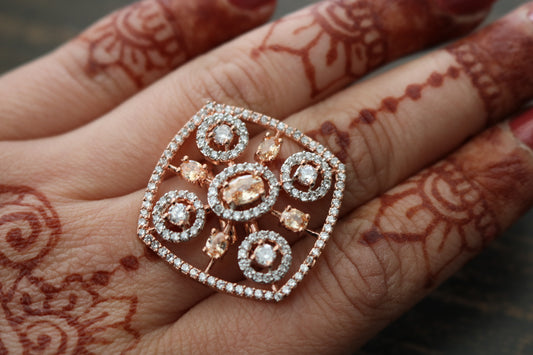 Shramya RoseGold-plated Ring