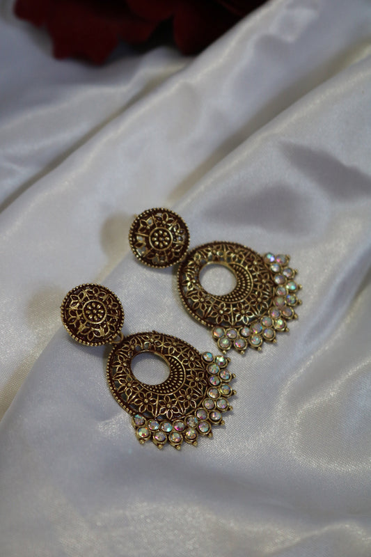 Shramya Lightweight Earring with Rhinestones