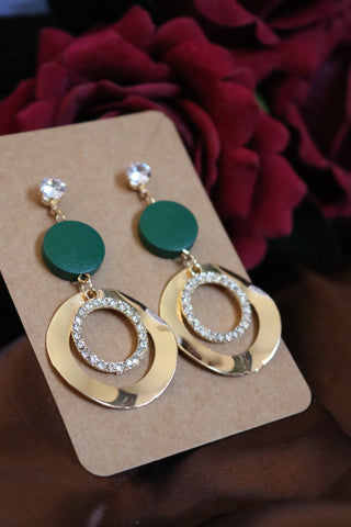 Shramya Round Tiered Studded Earring