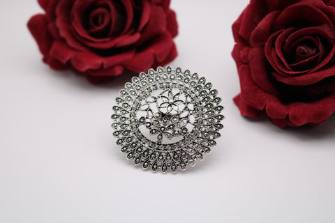 Shramya Big Flower Ring