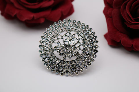 Shramya Big Flower Ring