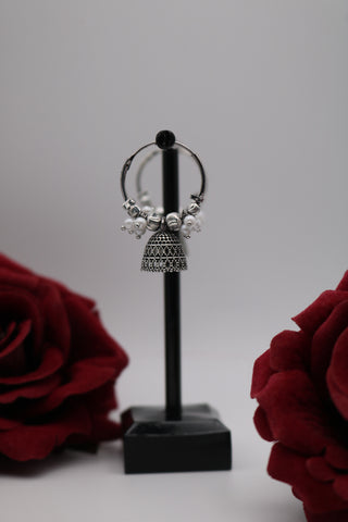 oxidized traditional earring