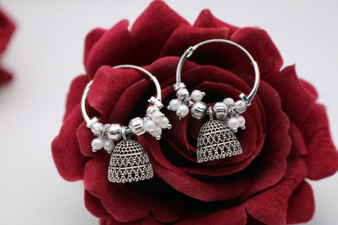 oxidized small jhumka jhumki earring