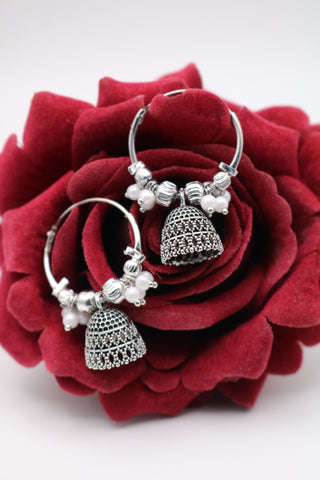 traditional oxidized earring