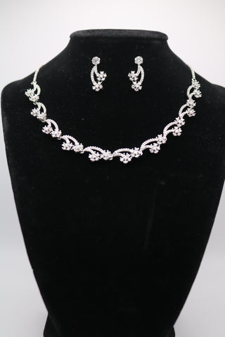 Shramya Silver-plated Choker Necklace Set