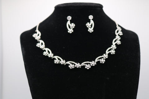 Shramya Silver-plated Choker Necklace Set