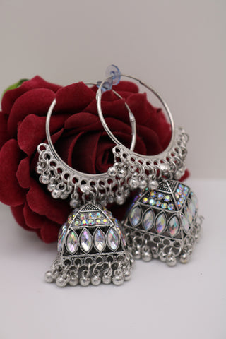 Shramya Ethnic Hoop Jhumka Earring