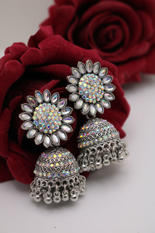 Shramya Silver Oxidized Earring