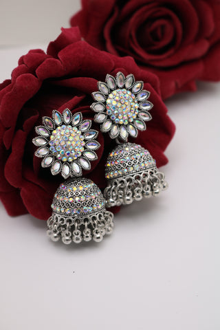 Shramya Silver Oxidized Earring