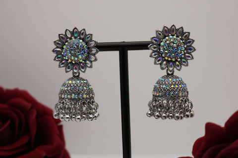 Shramya Silver Oxidized Earring