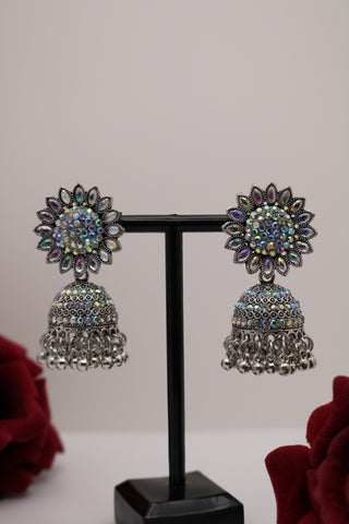 Shramya Silver Oxidized Earring