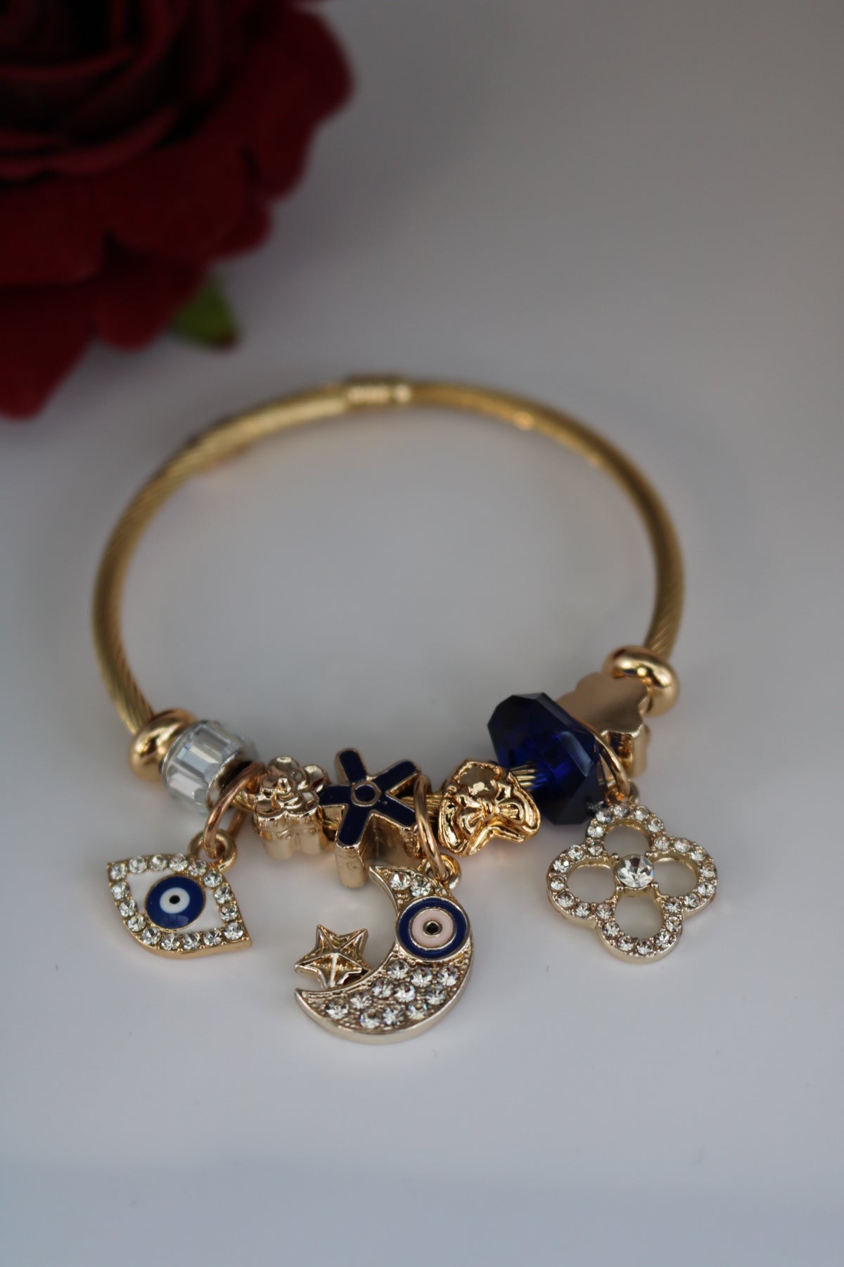 adjustable evil eye bracelet for protection