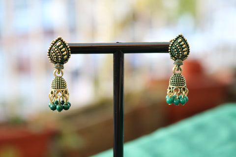 Shramya Round Bell Tassel Hollow Jhumka Earrings for Women