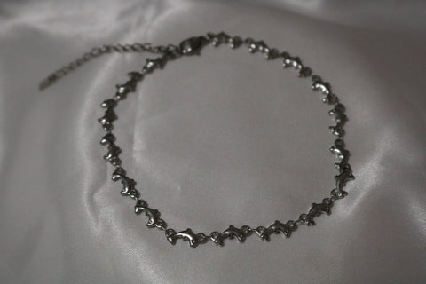 Silver plated Dolphin Anklet