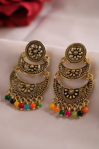 Gold Chandbalis Earring