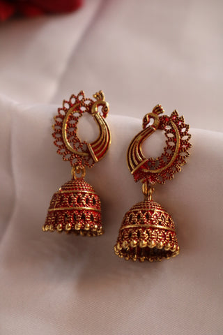 Shramya Traditional Peacock Earring