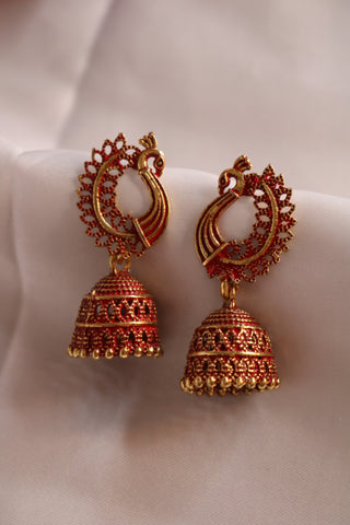 Shramya Traditional Peacock Earring