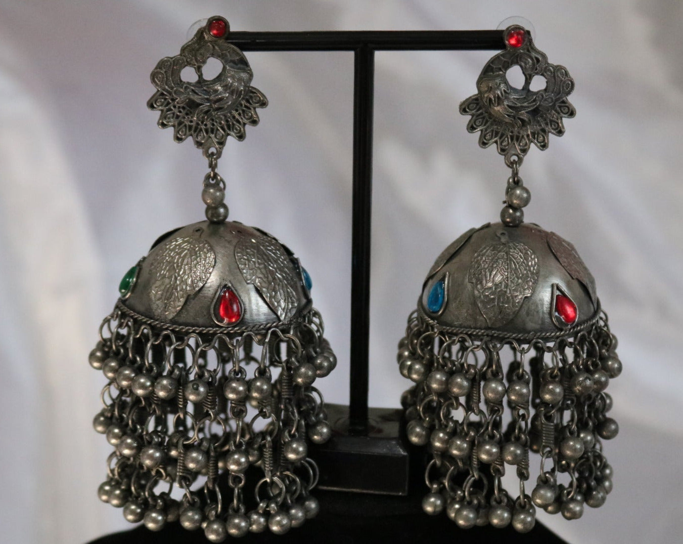 Peacock Oxidized Earring