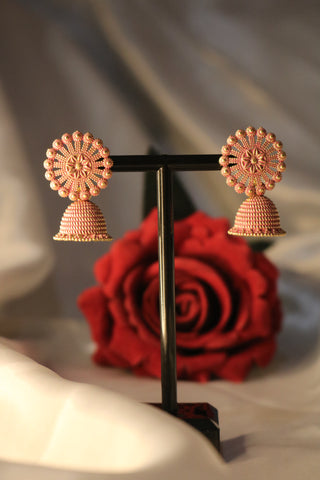 Shramya Boho Bell Tassel Dangle Jhumka Earrings