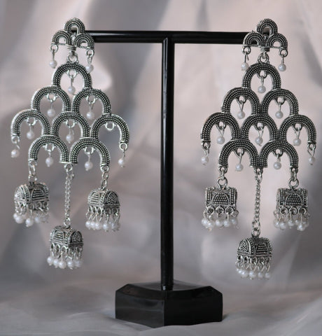 Silver Chandelier Earring