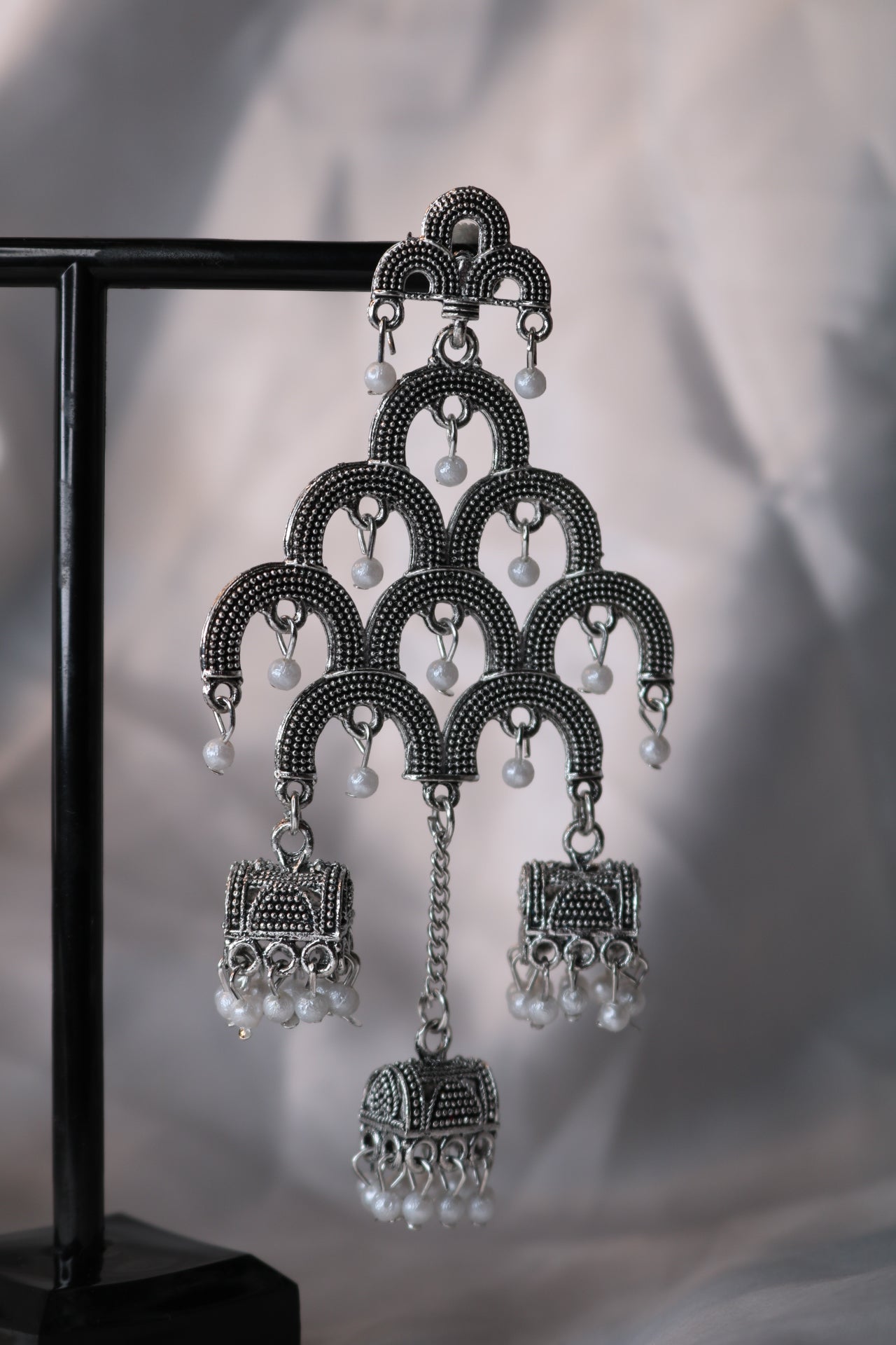 Silver Chandelier Earring